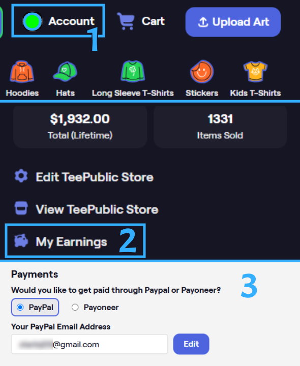 Setting Up Payment and Receiving Earnings.